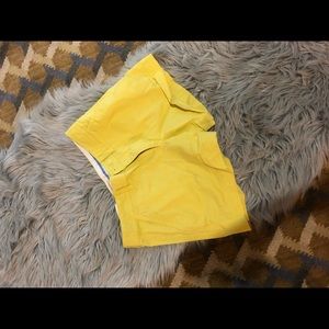 Yellow Preppy Shorts
